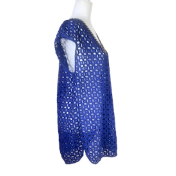 Lilly Pulitzer for target Blue Eyelet Top - Picture 5 of 11